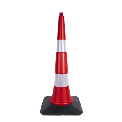  TRAFİK VE REKLAM KONİSİ 90 CM (KAUÇUK TABANLI)