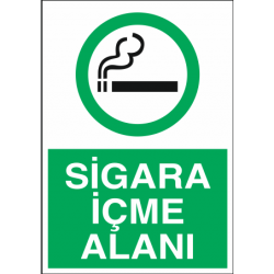 SİGARA İÇME ALANI 25X35CM