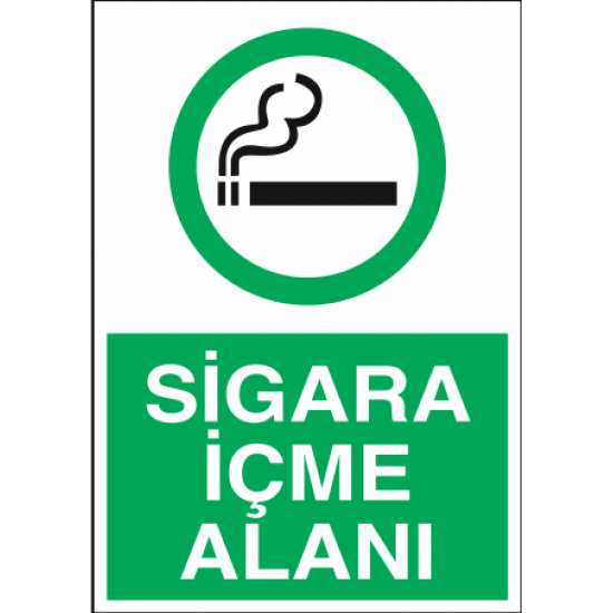 SİGARA İÇME ALANI 25X35CM