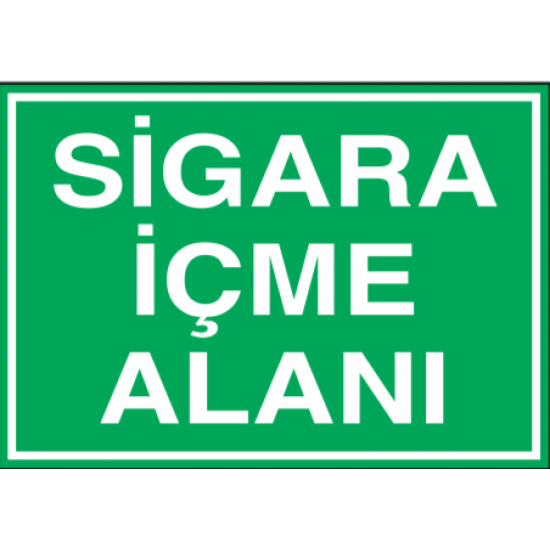 SİGARA İÇME ALANI 35X25CM