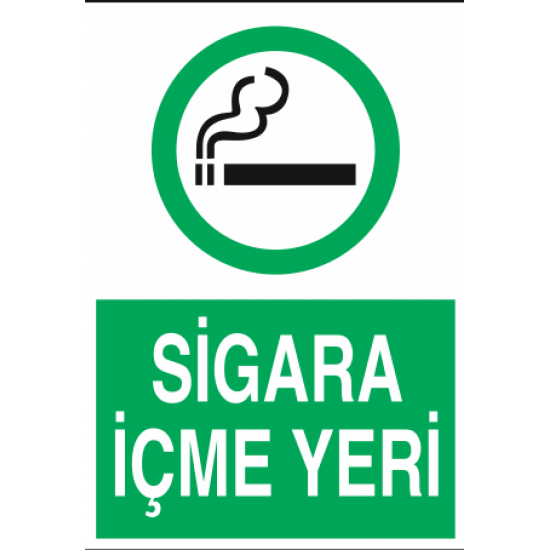 SİGARA İÇME YERİ 25X35CM