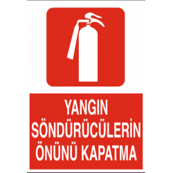 YANGIN SÖNDÜRÜCÜLERİN ÖNÜNÜ KAPATMA 25X35CM
