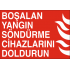 BOŞALAN YANGIN SÖNDÜRME CİHAZLARINI DOLDURUN 35X25CM