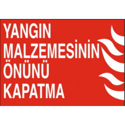 YANGIN MALZEMESİNİN ÖNÜNÜ KAPATMA 35X25CM