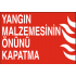 YANGIN MALZEMESİNİN ÖNÜNÜ KAPATMA 35X25CM