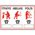 İTFAİYE AMBULANS POLİS 32X25CM