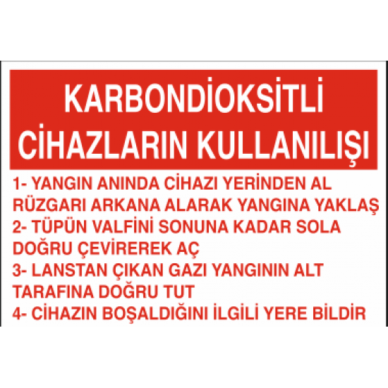 KARBONDİOKSİTLİ CİHAZLARIN KULLANILIŞI 35X25CM