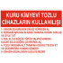 KURU KİMYEVİ TOZLU CİHAZLARIN KULLANILIŞI 35X25CM