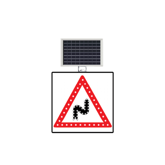 GÜNEŞ ENERJİLİ(SOLAR) LEDLİ SAĞA DEVAMLI VİRAJ 60 x 60 CM
