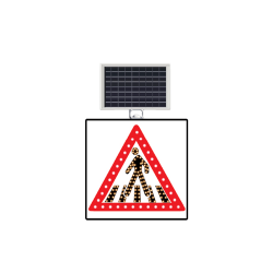 GÜNEŞ ENERJİLİ(SOLAR) LEDLİ YAYA GEÇİDİ 60 x 60 CM