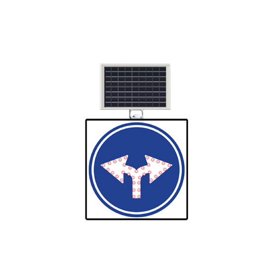 GÜNEŞ ENERJİLİ(SOLAR) LEDLİ HER İKİ YÖNE LEVHASI 60 x 60 CM