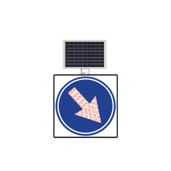 GÜNEŞ ENERJİLİ(SOLAR) LEDLİ SAĞA MECBURİ YÖN 60 x 60 CM