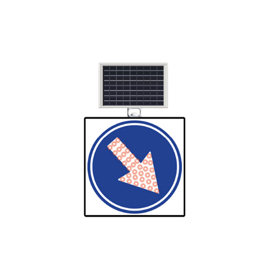 GÜNEŞ ENERJİLİ(SOLAR) LEDLİ SAĞA MECBURİ YÖN 60 x 60 CM