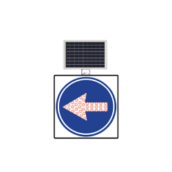 GÜNEŞ ENERJİLİ(SOLAR) LEDLİ SOLDAN GİDİNİZ  60 x 60 CM