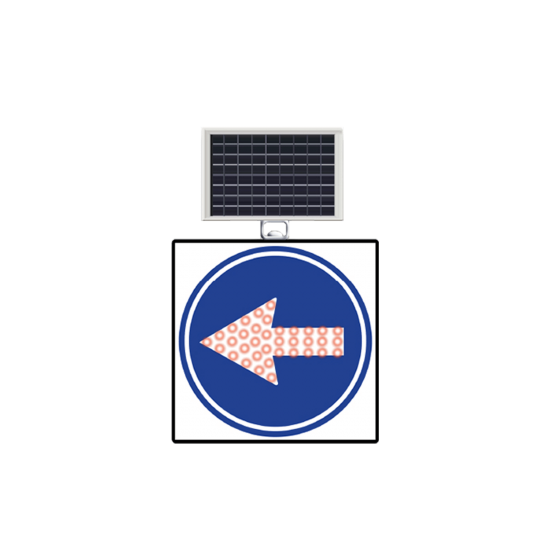GÜNEŞ ENERJİLİ(SOLAR) LEDLİ SOLDAN GİDİNİZ  60 x 60 CM