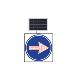 GÜNEŞ ENERJİLİ(SOLAR) LEDLİ SAĞDAN GİDİNİZ  60 x 60 CM