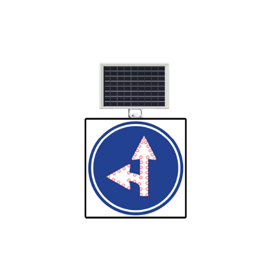 GÜNEŞ ENERJİLİ(SOLAR) LEDLİ İLERİ VE SOLA MECBURİ  60 x 60 CM