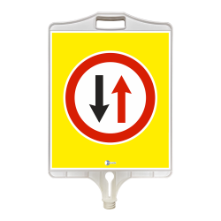 LNT 9303 DİKKAT İKİ YÖNLÜ TRAFİK TABELASI (ÇİFT TARAFLI)