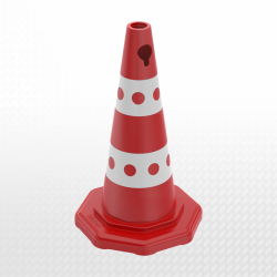 50 cm BENEKLİ PPC Reklam Konisi