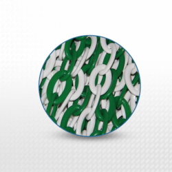 6mmx 25m Plastik Zincir - (Yeşil/Beyaz)