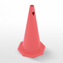 70cm PVC Trafik Konisi Sekizgen