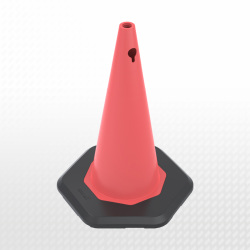 70 cm Ağırlıklı PVC Trafik Konisi (Reflektifsiz)